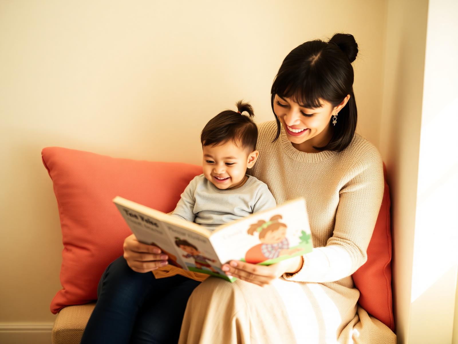 Parent reading with child